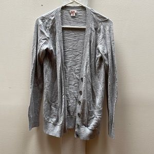 Mossimo thin gray long cardigan women’s medium